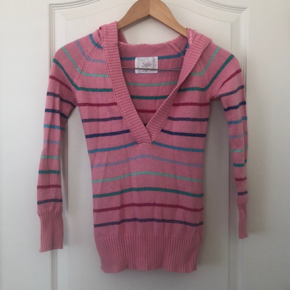 Justice hooded sweater sz 10